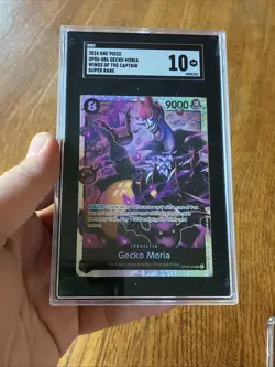 One Piece TCG English Gecko Moria OP06-086 SR Graded SGC 10 GM Grading - Image 2