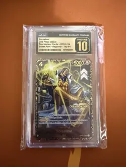 2023 One Piece Borsalino Regional Top 64 Championship OP02-114 CGC Pristine 10 - Image 1