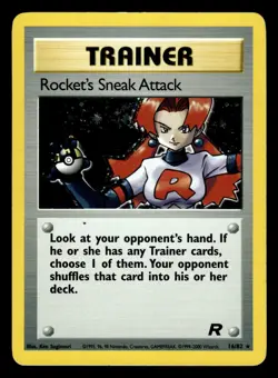 Rocket's Sneak Attack 16/82 Holo Rare Team Rocket Set Pokemon Card - Image 1