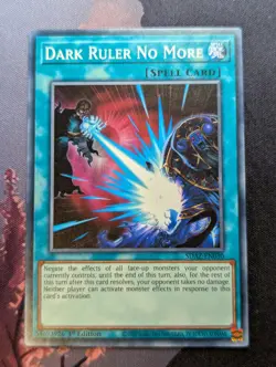 Dark Ruler No More SDAZ-EN030 1st Edition YuGiOh TCG Card - Image 1