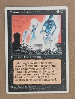 Animate Dead - 4th Edition - Near Mint | MTG - Image 1