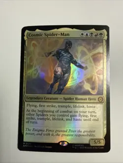 MTG FOIL Cosmic Spider-Man - Marvel's Spider-Man #127 - Image 1