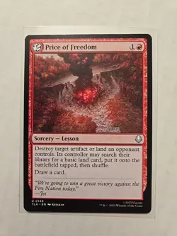 Price of Freedom - Avatar - NM - Uncommon - Sorcery Lesson - MTG - Image 1