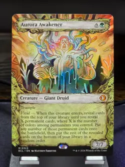 MTG - Aurora Awakener (0323) Mythic (Showcase) - Lorwyn Eclipsed - Image 1