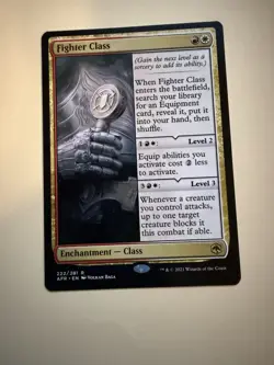 Fighter Class 222 MTG Adventures in the Forgotten Realms Rare Magic Card - Image 1