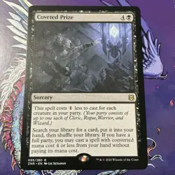 MTG Coveted Prize Zendikar Rising 095/280 Regular Rare NM - Image 1