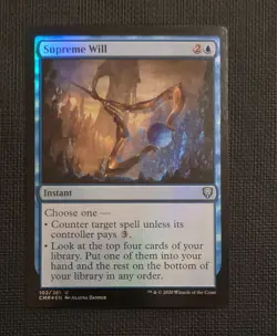 MTG Supreme Will Commander Legends Foil NM CMR 102/361 - Image 1