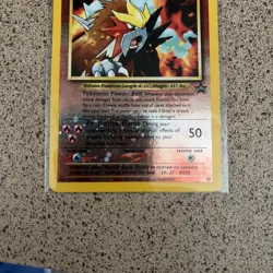 2001 Pokemon Entei Black Star Promo Reverse Holo LP CARD - Image 3