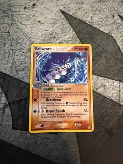 Pokemon TCG Poliwrath 11/115 Unseen Forces Holo Pokemon Card LP - Image 1