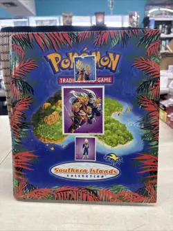 Vintage Pokemon Southern Islands Collection BINDER ONLY, English WOTC O-RING - Image 1