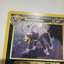 Houndoom 4/75 Pokemon Neo Discovery Unlimited Holo Rare (Damaged) SwirlUU - Image 4