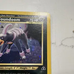 Houndoom 4/75 Pokemon Neo Discovery Unlimited Holo Rare (Damaged) SwirlUU - Image 5