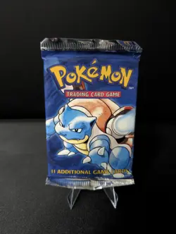 SEALED 1999 Pokemon Base Set Booster Pack Blastoise Artwork - WOTC - Image 3