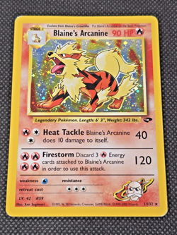 Pokemon TCG - Blaine's Arcanine - 1/132 - Holo - Gym Challenge - HP - Image 1