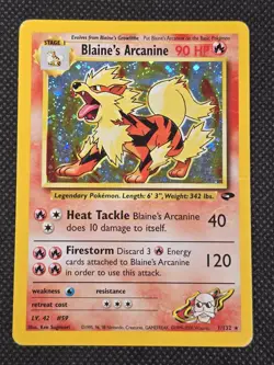 Pokemon TCG - Blaine's Arcanine - 1/132 - Holo - Gym Challenge - HP - Image 2