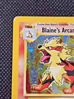 Pokemon TCG - Blaine's Arcanine - 1/132 - Holo - Gym Challenge - HP - Image 3