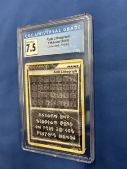 2010 Pokemon Alph Lithograph Undaunted THREE CGC 7.5 NM/MINT - Image 2