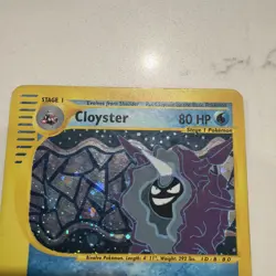 Pokemon Card Expedition Base Set Holo Cloyster 8/165 E Series - Image 2