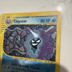 Pokemon Card Expedition Base Set Holo Cloyster 8/165 E Series - Image 3