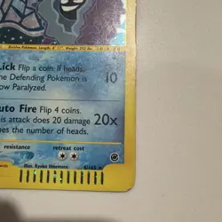 Pokemon Card Expedition Base Set Holo Cloyster 8/165 E Series - Image 4