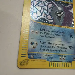 Pokemon Card Expedition Base Set Holo Cloyster 8/165 E Series - Image 5