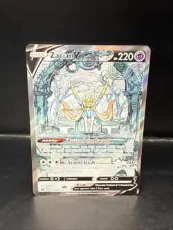 Pokemon TCG Crown Zenith: Galarian Gallery Zacian v GG48/GG70 A - Image 1