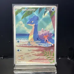 Pokemon TCG Misty's Lapras Destined Rivals 194/182 Illustration Rare NM - Image 1