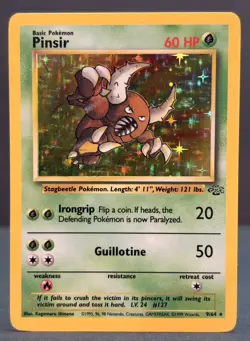 Pokemon Jungle Pinsir Holo - Lightly Played LP - Original Vintage 9/64 - Image 2