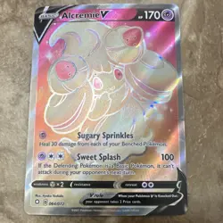 Pokemon Alcremie V Full Art 064/072 Shining Fates Holo Ultra Rare Card - Image 1
