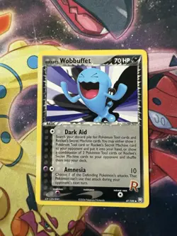 Pokemon TCG Rockets Wobbuffet 47/109 Uncommon Regular EX Team Rocket Returns LP - Image 1