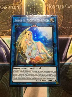*** ARTEMIS, THE MAGISTUS MOON MAIDEN *** COLLECTOR'S RARE GEIM-EN008 YUGIOH! - Image 1