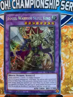Yugioh Fossil Warrior Skull King- BLAR-EN006 1st NM - Image 1