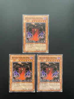Yugioh Despair From The Dark SD2-EN007 Common 1st Edition Damaged X3 - Image 1