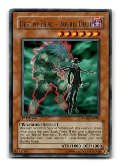Destiny Hero - Double Dude - DP05-EN005 1st Edition Rare - YuGiOh-LP - Image 1