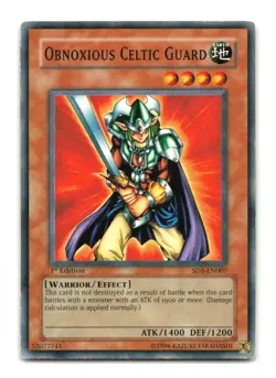 Obnoxious Celtic Guard - SD5-EN007 1st Edition - YuGiOh-MP - Image 1