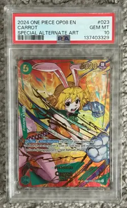 2024 ONE PIECE OP08-TWO LEGENDS 023 CARROT SPECIAL ALTERNATE ART - Image 1