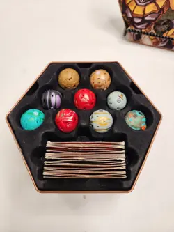 Bakugan Subterra Metal Hexagon Storage Tin w/Storage Inserts, Cards And Brawlers - Image 3
