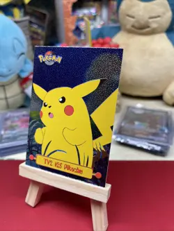 Pokemon Topps TV2 #25 Pikachu Embossed Black Logo plus free bonus card🔥 - Image 3