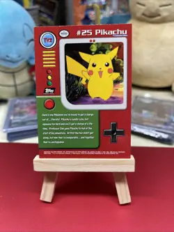 Pokemon Topps TV2 #25 Pikachu Embossed Black Logo plus free bonus card🔥 - Image 4