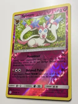 Sylveon 155/236 Pokemon S&M Cosmic Eclipse Reverse Holo Rare Card NM - Image 3