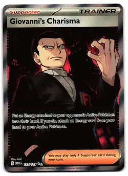 Giovanni's Charisma 197/165 - 151 Ultra Rare Pokemon TCG - LP Card - Image 1