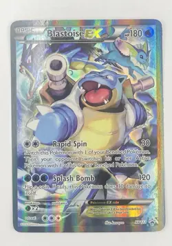 Pokemon TCG Blastoise EX Black Star Promo Holo Card XY122 - Image 1