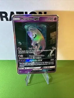 Pokemon Card - Mewtwo GX (Secret Shining) 78/73 Shining Legends Holo - Image 1