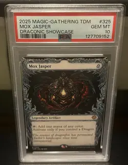 2025 MTG TDM Mox Jasper #325 Regular Draconic Showcase PSA 10 - Image 1