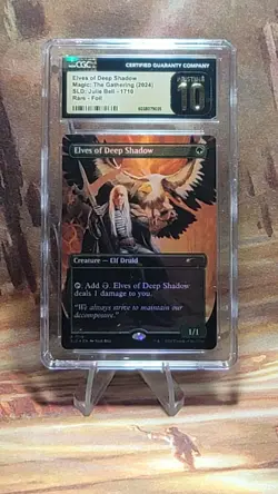 MTG Elves of Deep Shadow #1710 🌈 Foil Julie Bell Secret Lair CGC 10 Pristine - Image 1