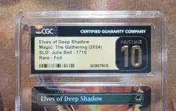 MTG Elves of Deep Shadow #1710 🌈 Foil Julie Bell Secret Lair CGC 10 Pristine - Image 2