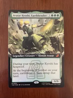 Avatar Kyoshi, Earthbender (Borderless) Avatar: TLA - Foil - NM - 201 - Image 1