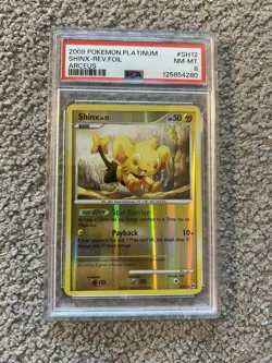 2009 POKEMON PLATINUM ARCEUS #SH12 SHINX-REVERSE FOIL PSA 8 - Image 1