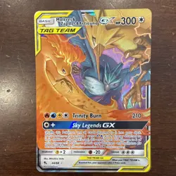 Pokemon TCG Moltres Zapdos Articuno GX 44/68 Hidden Fates NM/Mint Condition - Image 1