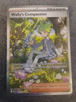 POKEMON Wally’s Compassion 186/132 SPECIAL ILLUSTRATION RARE Mega Evolution MINT - Image 1